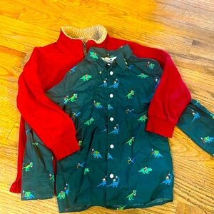 Boys holiday shirt bundle size Xs/small